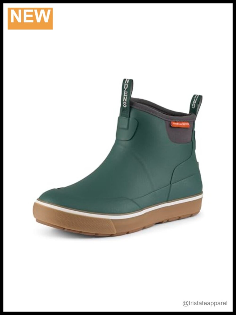 Waterproof Ankle Boot Pull-On with Razor Siping for Wet Grip